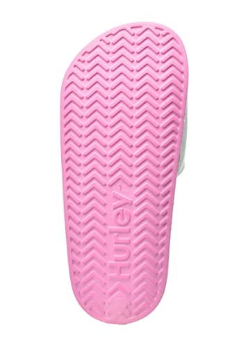 Image of Hurley Naia Comfortable Slip-On Kids Sandals, Cute Girls' Slides for Indoor and Outdoor, Shower Slides for The Beach and Pool