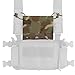 LZAQHMT Tactical Chest Rig Front Panel Expansion Gear - MOLLE Mag Pouch Holder with Navigation Slot for Hunting Airsoft Gear(CP)