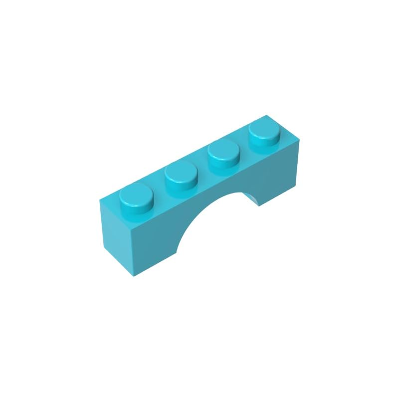 GDS-681 Compatible with LEGO 3659 Brick Arch 1x4, Medium Azure, 50 PCS โ image 1