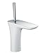 Produktbild hansgrohe Wasserhahn PuraVida (Armatur mit Auslauf Höhe 110mm und Zugstangen-Ablaufgarnitur) Weiß/Chrom