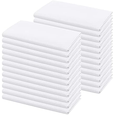 48 Stück Polyester-Stoffservietten, 46 x 46 cm, Dinnerservietten, weich und bequem Cover