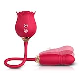 2023 New Rose Sex Stimulator for Women, Quiet Various Speed Toys Waterproof Automatic Electric Toys Machine Pleasure, USB Fast Charge, Powerful Dual Motor, Waterproof OY16