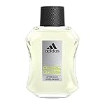 adidas Pure Game Aftershave 3.4 fl oz (Pack of 1), Notes of Grapefruit, Lavender, and Sandalwood, Men's Fragrance, Long Lasting, Sporty Fragrance, Travel Size