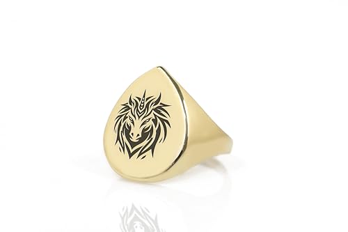 Bague en or 24k licorne : un bijou mythique d'exception