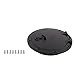 Natudeco Marine Hatch Cover Circular Detachable Inspection Hatch Cover Kayak Replacement Parts Waterproof Boat Hatch Lids for Boat Kayaking Canoe Black