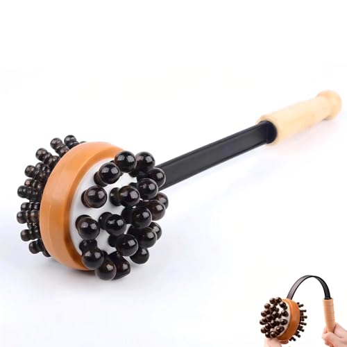 KINTEGOOD Massage Hammer, Meridians Back Knock Massager, Double Head Back Scratcher Percussion Massager, Manual Massage Hammer for Neck, Leg, Waist
