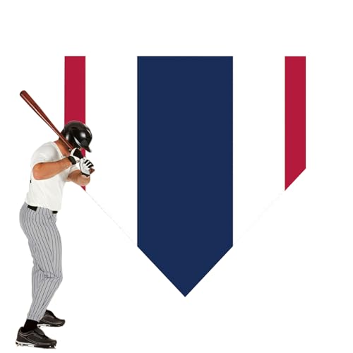 XUQEAYWD Placa de Entrenamiento Béisbol - Base de Bateo de Práctica en Colores con Visibilidad | Base para Campo de Béisbol Trasero Resistente a la Intemperie para Jugadores Bateadores