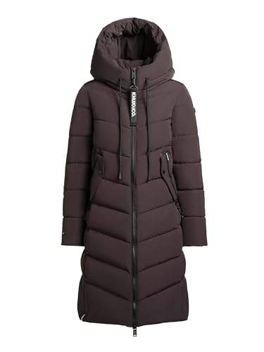 khujo Mikia2 Damen Wintermantel Steppmantel Winterjacke Mantel (DE/NL/SE/PL, Alphanumerisch, M, Regular, Regular, 446MOD-PLUM)