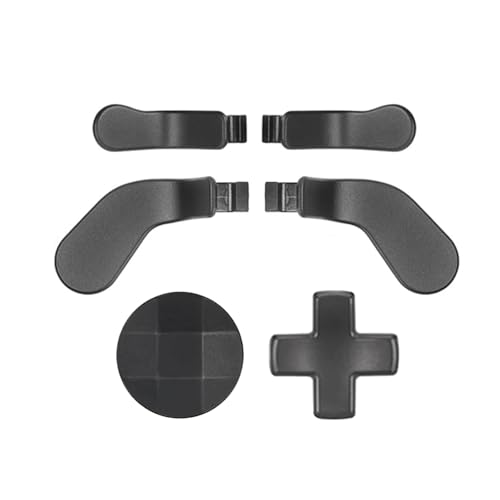 Image of 6 in 1 Elite Controller Paddles for Xbox Elite Series 2 Core Controller Metal Paddles for Xbox One Elite Series 2 Controller Paddles with 2 D-Pad for Xbox One Elite 1 Controllers (Black) [video game]