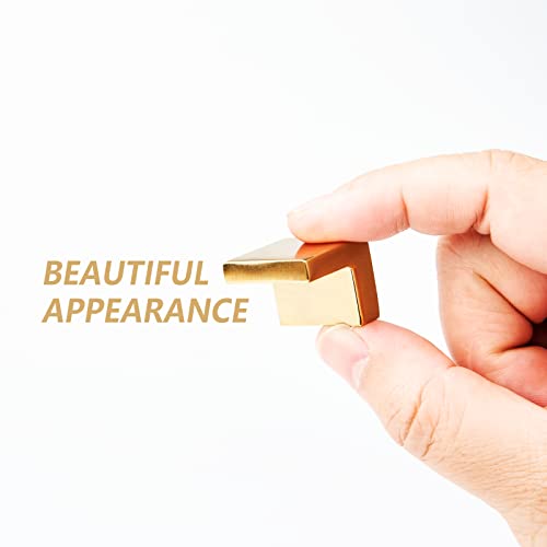 Haolashou Gold Cabinet Knobs, Zinc Solid Cabinet Handles, Drawer Pulls For Cupboard, Dresser, Closet And Bathroom, Modern Cabinet Hardware For Cabinets, 2 Pack #TOP1