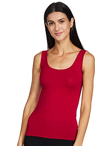Image of Longies Women's Sleeveless Camisole (LWSLTPO2V001 Skin & Maroon05 XL)
