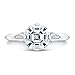 ERRA JEWEL 2CT-4CT Asscher Cut Moissanite Antique Engagement Ring for Women Unique Solitaire Handmade Wedding Gifts for Her (Main Stone : 2.50 Carat)