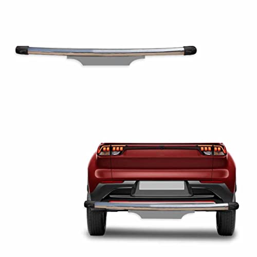 Image of Stainless Steel High Gloss Safety Rear Bumper Protector Sutaible for Kia Sonet