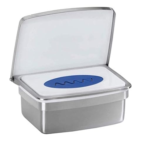 RB&G Premium Feuchttücherbox- aus hochwertigem Edelstahl/kein Austrocknen der Tücher/Halter für Feuchtes Toilettenpapier Cover