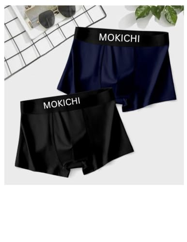 Image of Men's Ice Silk Boxer Briefs Pack of 2 | Ultra Soft Breathable Stretch Trunks | Moisture-Wicking Quick Dry Innerwear