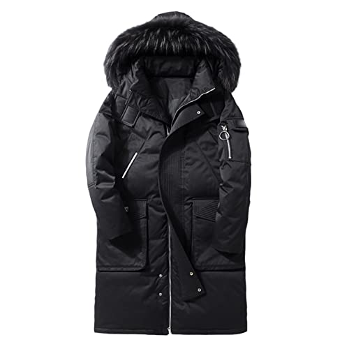 Manteau en duvet de canard chaud doudoune longue homme S noir