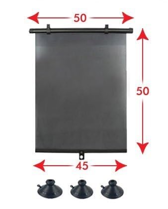 Finestrino laterale dell'auto 2 x Tende a rullo/Tende parasole per auto da 50 cm