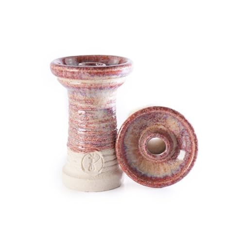 HISPACACHIMBA HC STRIP - Cazoleta Cachimba Phunnel HighFire HC STRIP Shisha | Hookah Bowl Tazón de Barro Compatible con HMD Provost & Papel de Aluminio (Dry Rose)