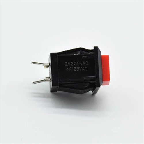 Interrupteur bouton poussoir vert DS-431 carré 2A 250VAC à réinitialisation - 6