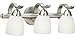 Forte Lighting 5045-03-55 Bath Vanity with Satin Opal Glass Shades, Brushed Nickel by Forte Lighting