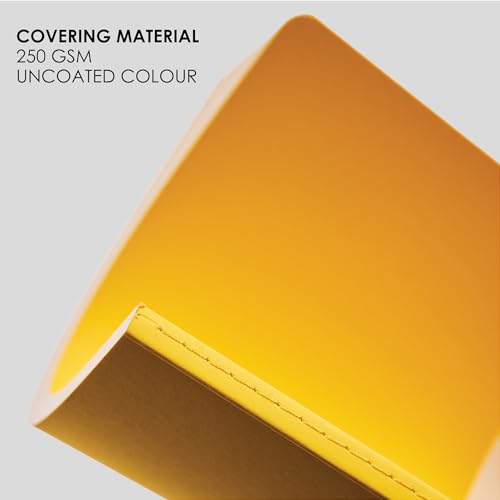 Image of myPAPERCLIP NeoBasic A5 Ruled Notebook | 192 Pages, 80 GSM, 250 GSM Soft Cover, A5 (5.83 x 8.27 in) | Yellow