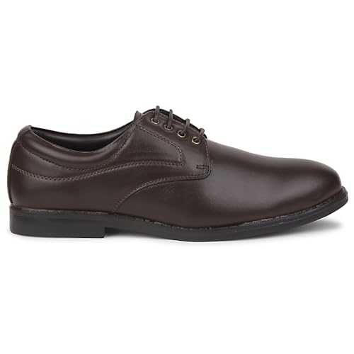 Image of Liberty Fortune Majestic 1 Formal Lacing Derby Shoes for Men with EVA Sole | Suitable for Wedding and Office Wear | Durable Lightweight and Cushioned Footbed | Shock Absorption