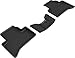 3D MAXpider Custom Fit Kagu Floor Mat (Black) for 2020-2021 Tesla Model S - 2ND Row