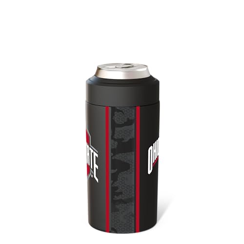 Image of Frost Buddy Universal Can Cooler (Ohio State Buckeyes-Camo) | 20x colder, cold up to 24 hrs | Sleek, lightweight design | Premium build quality | Coffee-mug ready with add-on lid