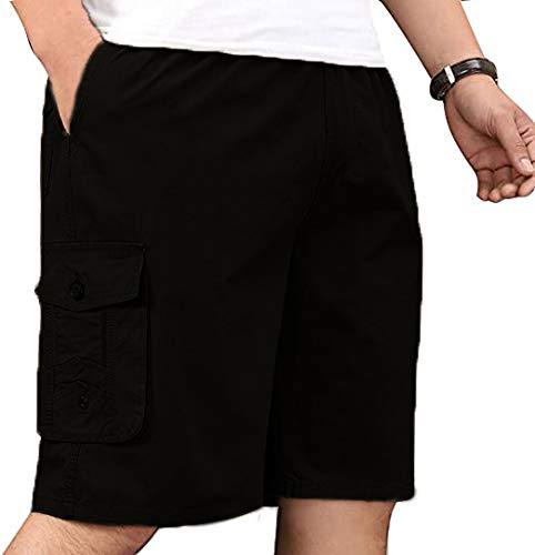 Image of ROL Men's Cargo Shorts (reo menp.cottoncargoshorts black 3XL Black 3XL)