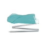 SUN & SURF Kompaktowy parasol przeciwsłoneczny o potrójnym kształcie 180 cm składany parasol przeciwsłoneczny UPF 50+ UV, super wytrzymały 60 cm składany, w zestawie torba, niebieski, duży