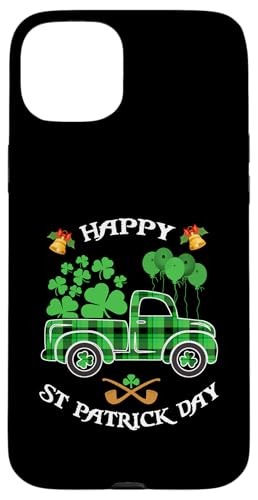 Happy St. Patrick Day �g���b�N �o�b�t�@���[ �`�F�b�N�� �V�������b�N �����Y ���f�B�[�X �X�}�z�P�[�X iPhone 15 Plus �p