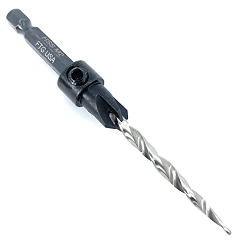 Image of FTG USA #8 (11 /64 inch) Adjustable Tapered Wood Countersink Drill Bit | Sharp tapered drill bit for clean woodworking. Great for adjustable countersink drilling projects on hard or soft wood