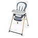 Ingenuity Proper Positioner Deluxe High Chair - 7-in-1 Convertible Baby Seat, Faux Wood Print Legs, Unisex, for Ages 0-36 Months