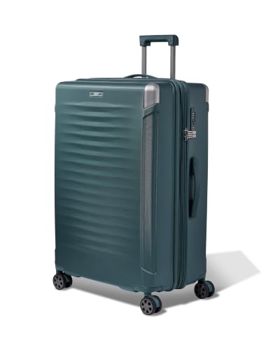 Image of VIP Shockedge Large Polycarbonate Hard Case 8-Wheel Trolley Bag, Green
