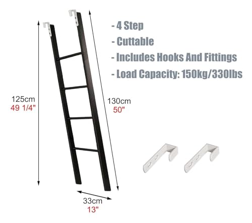 Escalera para subir a la litera superior corta intercambiable 7