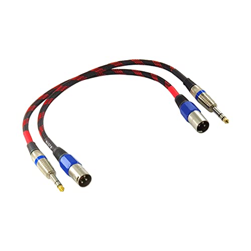 Wjstn Trs 1/4 Inch To Xlr Cable, 1Ft Xlr 3-Pin Male To Quarter Inch Male Patch Balanced Cord, Xlr To Jack 6.35Mm Adapter Cable #TOP1