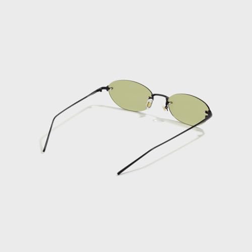 Image of SAM AND MARSHALL DUSK Sunglasses I Rimless I 400UV Protection I Metal Built I Oval Sunglass I Unisex