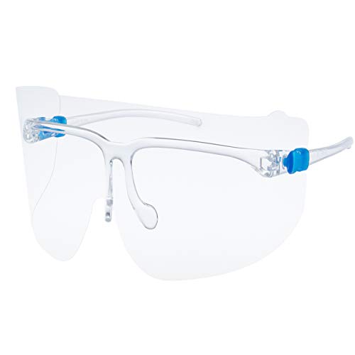 山本光学 YAMAMOTO ハイスペックモデル YF-850S 反射防止 医療用 超軽量 フェイスシールド グラス 本体セット 眼鏡 / マスク併用可 日本製