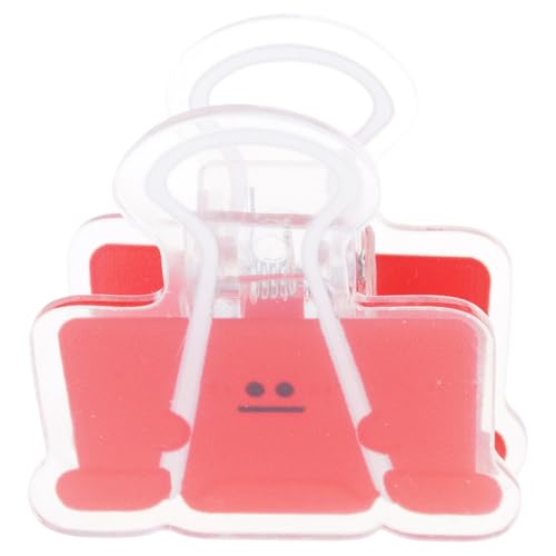 漫画ビッグアイアクリルペーパークリップ 45 ミリメートルアクリルクランプクラフト製図板食品バッグドキュメント写真ファイル