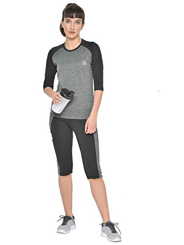 Image of CHKOKKO Women's Skinny Fit Polyester Workout Capri