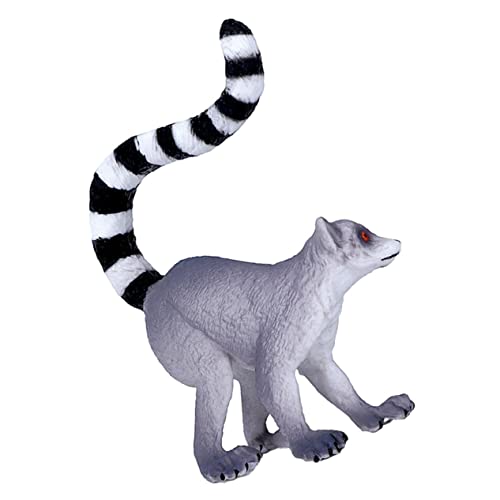ERINGOGO Lémur simulado Toys Room Decor Decoración de Animales - Decoración de Juguetes Relleno estatuilla de lemuroide de plástico Adorno de Fiesta lemuroide el plastico