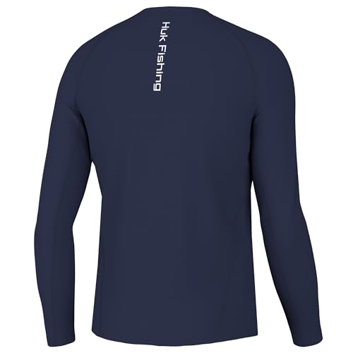 HUK Men's Icon X Crew, Long-Sleeve Performance Fishing Shirt3