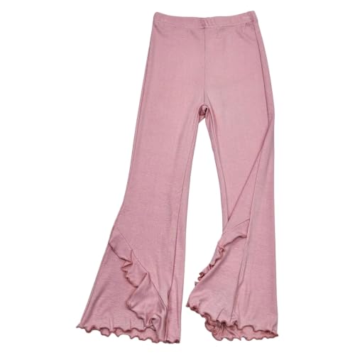 Girls School Uniform Ruffle Flare Pants High Waist Bell Bottom Trousers - image 4