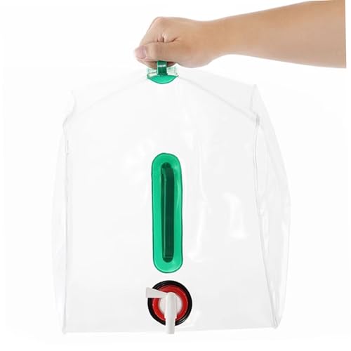 Jorzer Collapsible Water Container, 10L/2.6 Gallon Clear Camping Water Jug with Spigot Portable Storage Containers for Outdoors HikingEmergency..