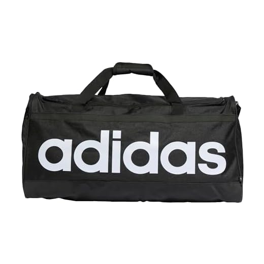 Bolsa Adidas Duffel Linear Grande 63 Litros Preta