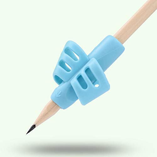 Image of JuneLsy Pencil Grips for Kids - 6 Pack - Handwriting Pencil Grip - Posture Correction Training - Writing AIDS for Kids, Toddlers, Preschoolers, Students, Children, Special Needs