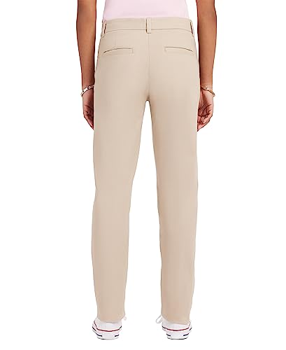 Izod Junior's Uniform Stretch Twill Skinny Pant, Khaki, 9 #TOP1