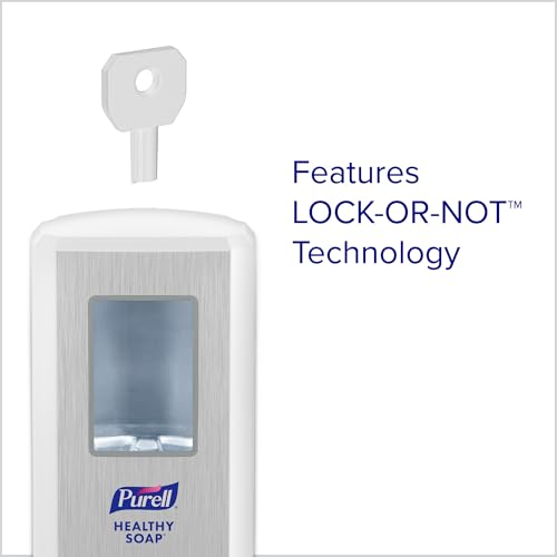 Image of PURELL CS4 Push-Style Soap Dispenser, White, for 1250 mL PURELL CS4 HEALTHY SOAP Refills (Pack of 1) - 5130-01