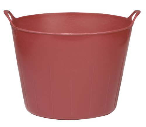 Little Giant® Poly/Rubber FlexTub Bucket | Ultra Durable & Versatile Farm Tub | Plastic Synthetic Gardening Tub (1, Hot Pink)