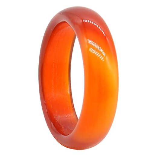 Women's Carnelian Gemstone Band Ring